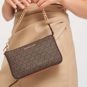 Michael Kors Jet Set Small Pochette Bag With Dust Bag