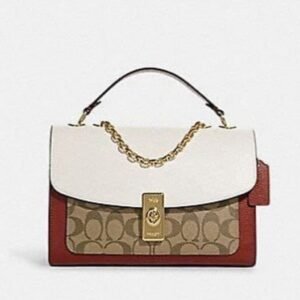Coach Clane crossbody signature canvas bag with box dust Cover