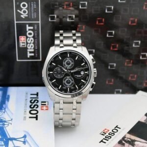 TISSOT 1853 PRIMIUM QUALITY SILVER-BLACK METAL WATCH'