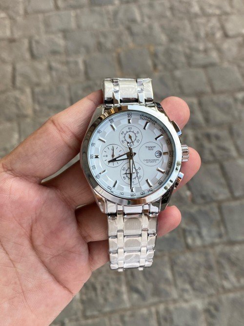 TISSOT 1853 PRIMIUM QUALITY FULL SILVER METAL WATCH' - Image 6