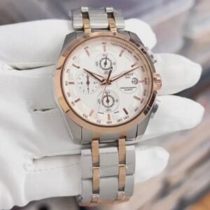 TISSOT 1853 PRIMIUM QUALITY DUAL TON WHITE METAL WATCH'