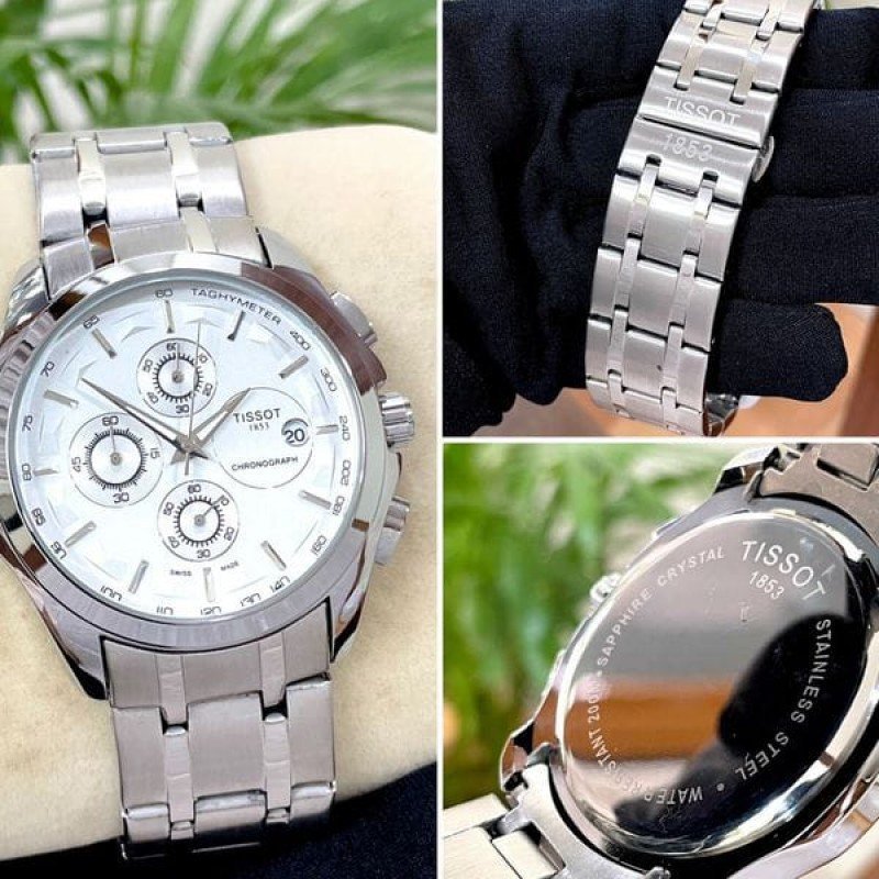 TISSOT 1853 PRIMIUM QUALITY FULL SILVER METAL WATCH' - Image 2