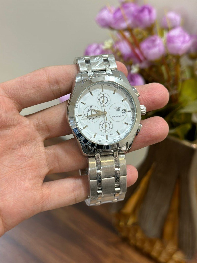 TISSOT 1853 PRIMIUM QUALITY FULL SILVER METAL WATCH' - Image 5