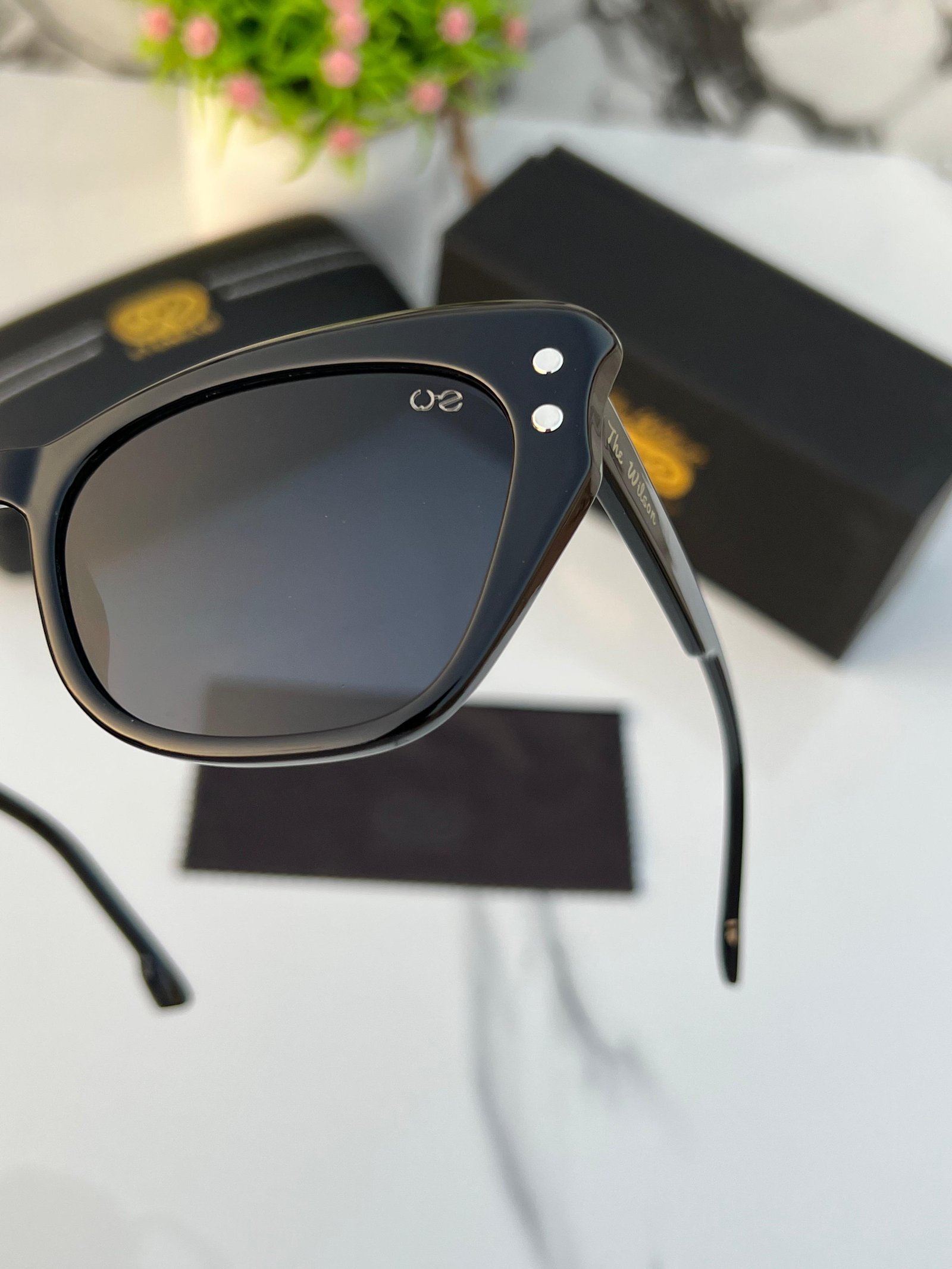 Branded The Wlson Cateye Full Black Sunglasses - Image 3