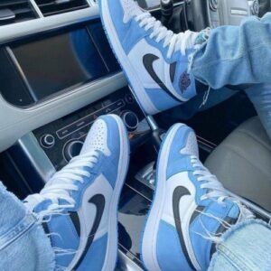 Branded Retro 1 University Blue Sneakers High Ankle