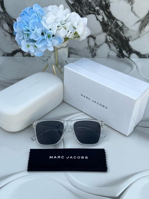 Branded MJ Sunglasses square transparent black