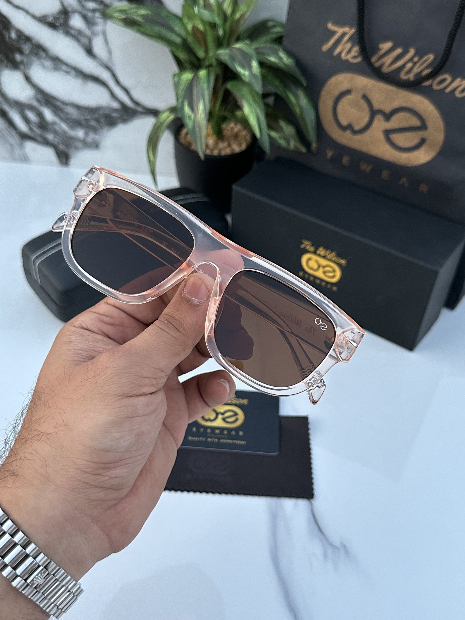 Branded Sunglasses TW 2206 Peach - Image 4