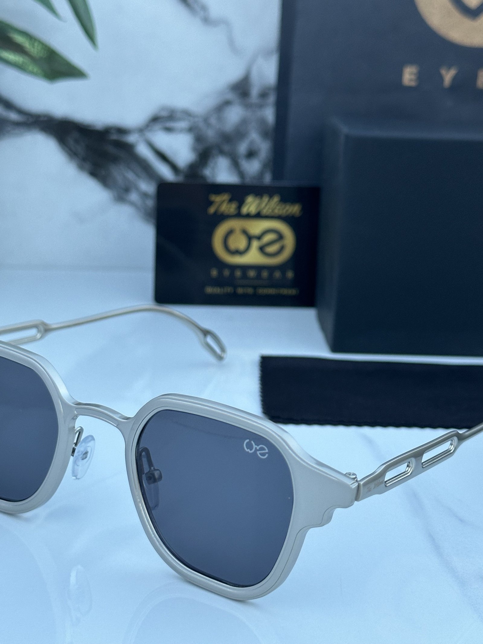Branded WLSON 2381 silver black Sunglasses - Image 4