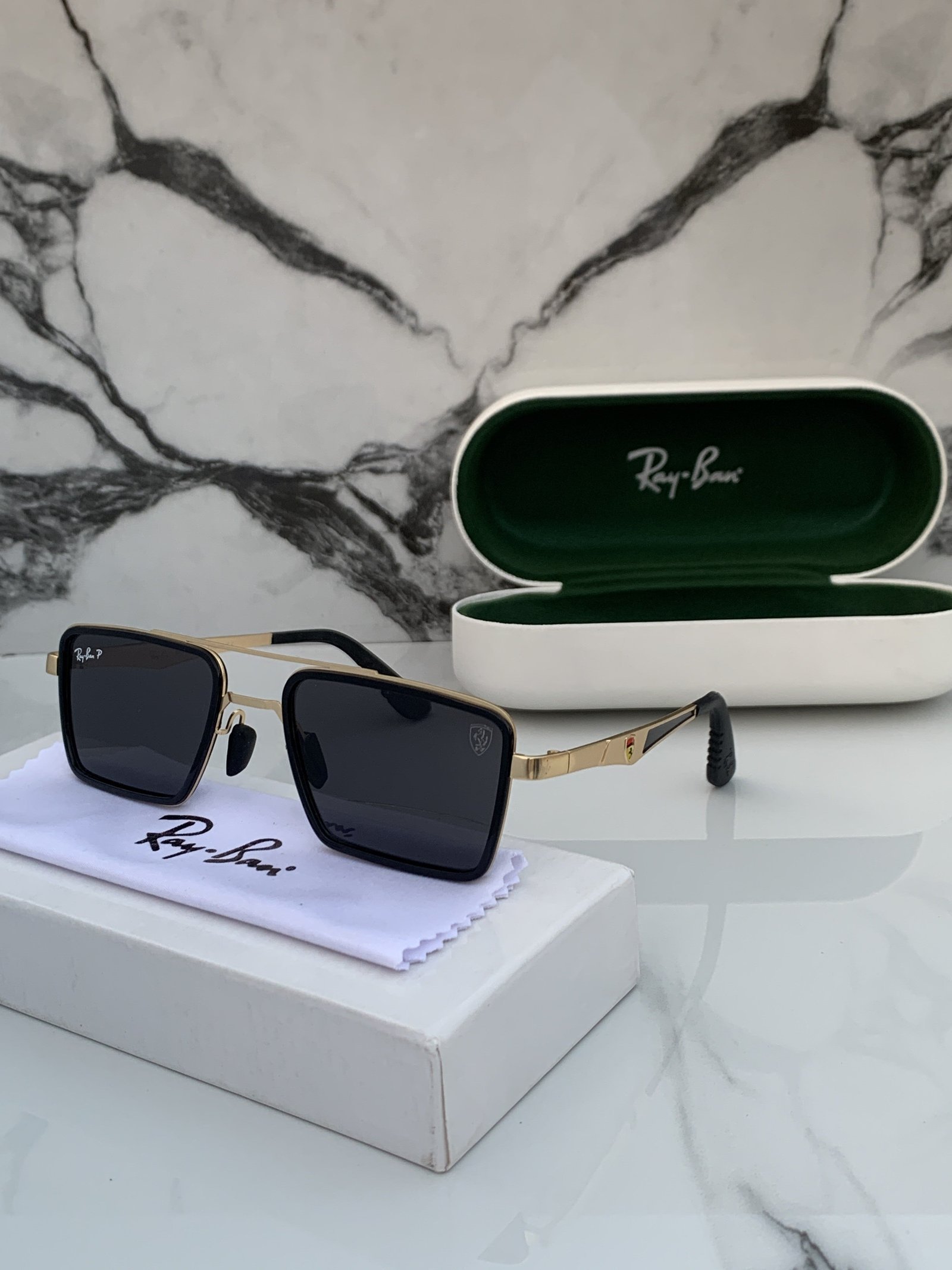 Branded Sunglasses RB 3601 gold black - Image 4
