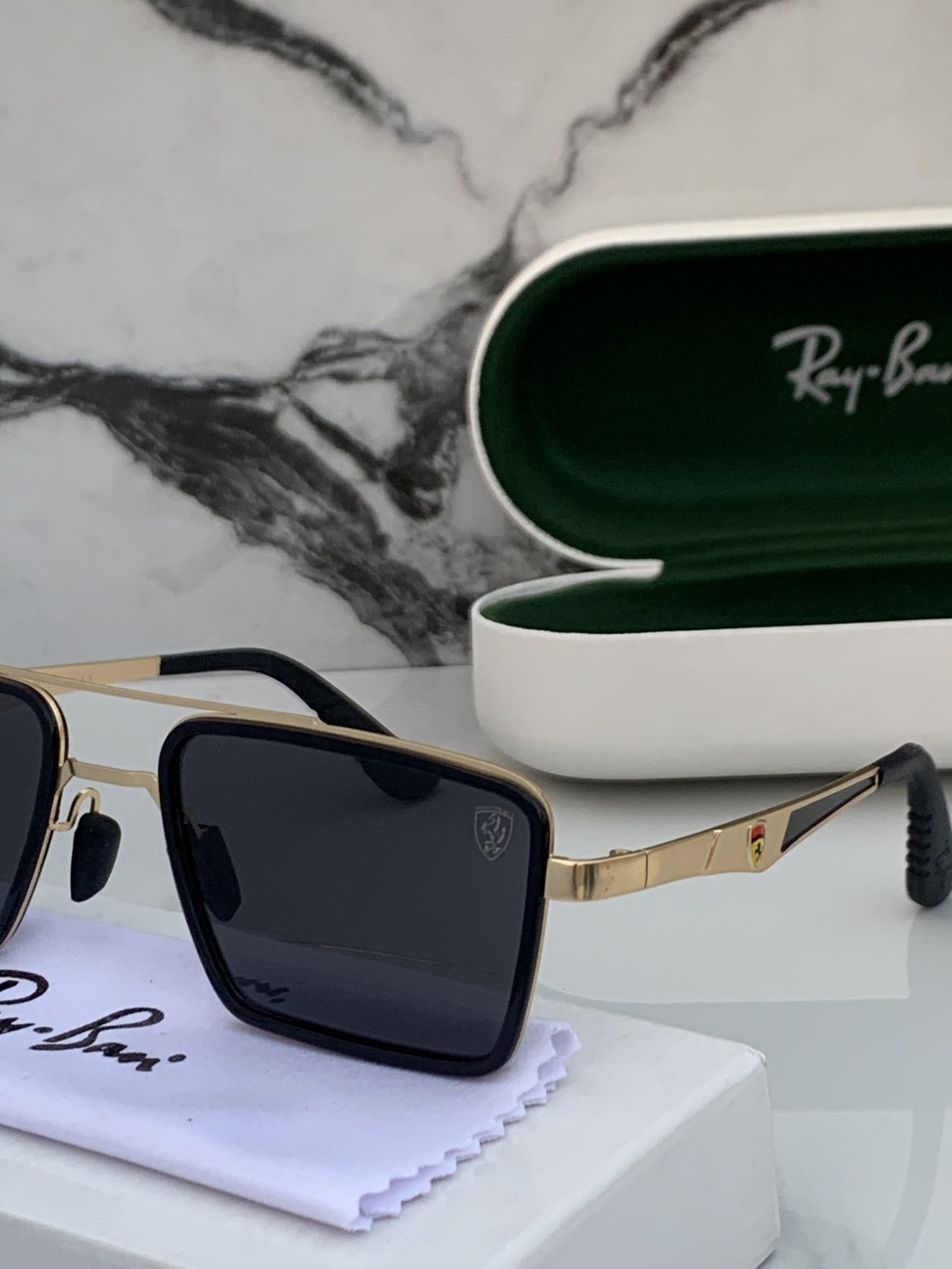Branded Sunglasses RB 3601 gold black - Image 3
