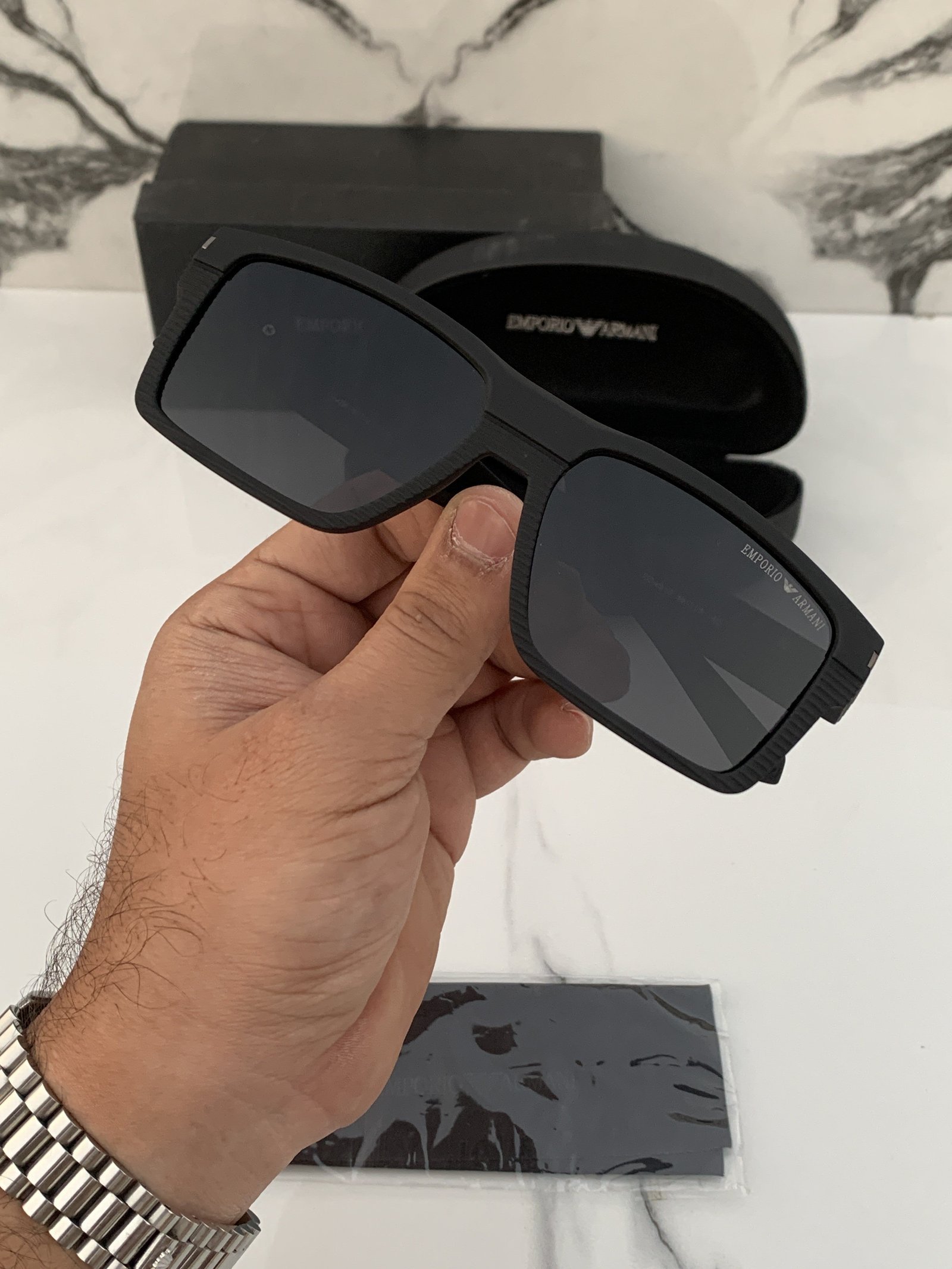 Branded Sunglasses EA 4918_fullblack - Image 4
