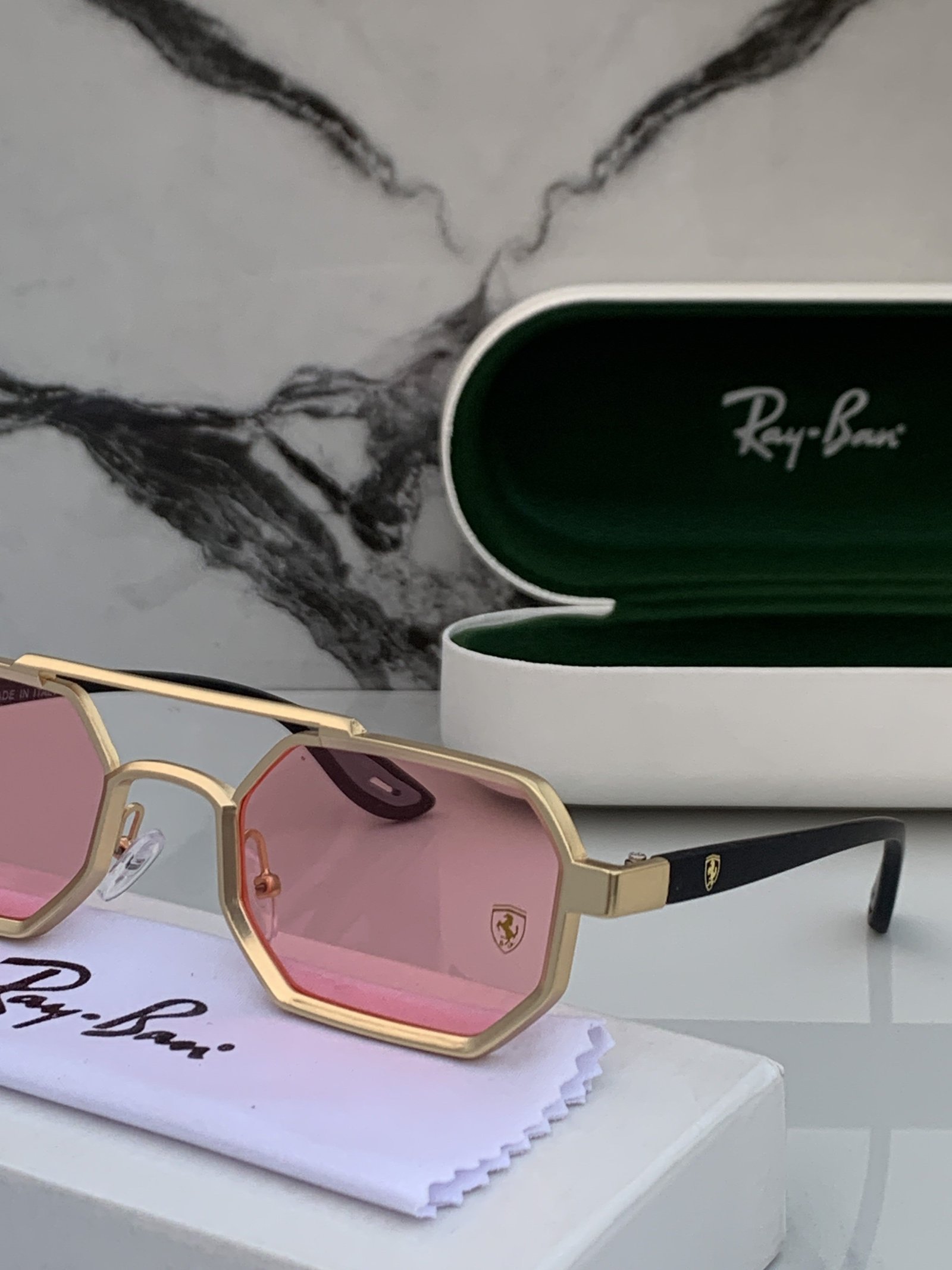 Branded Sunglasses RB 05 gold pink - Image 3