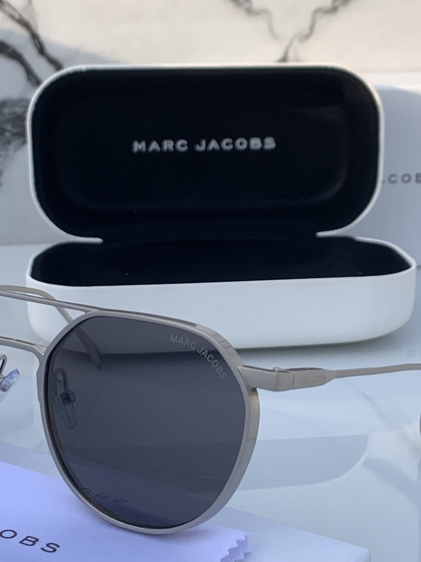Branded MJ Silver Grey Sunglasses - Image 6