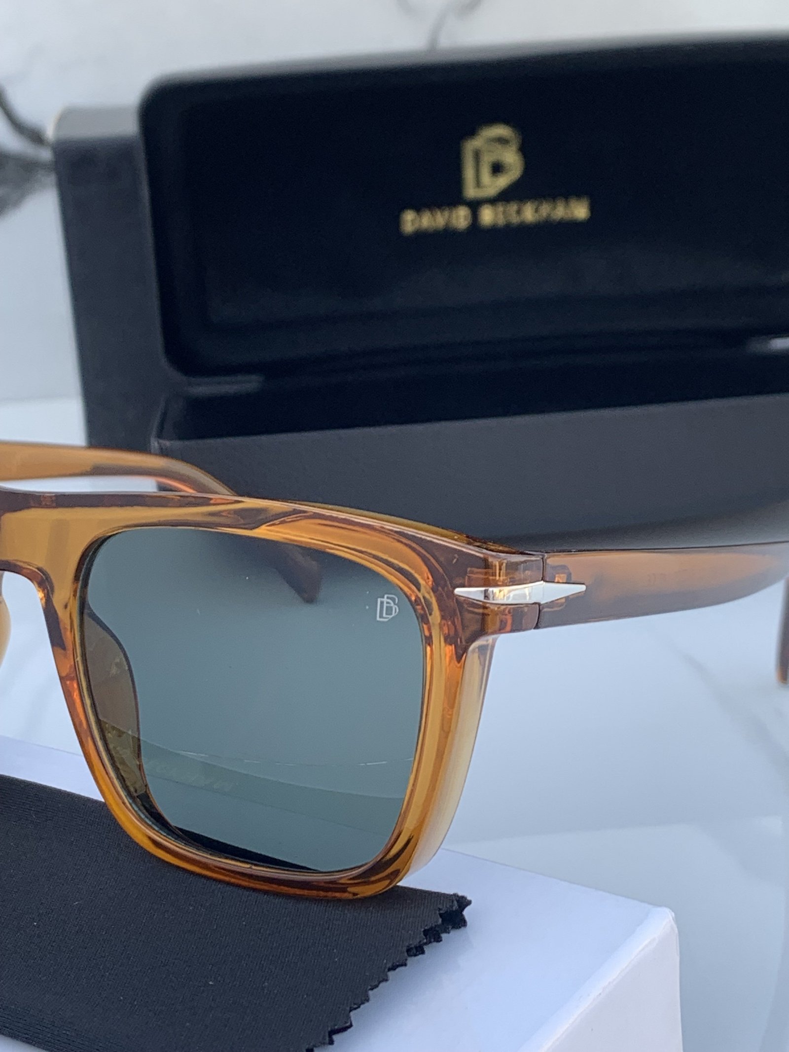 Branded DB Brown Sunglasses Grey - Image 5