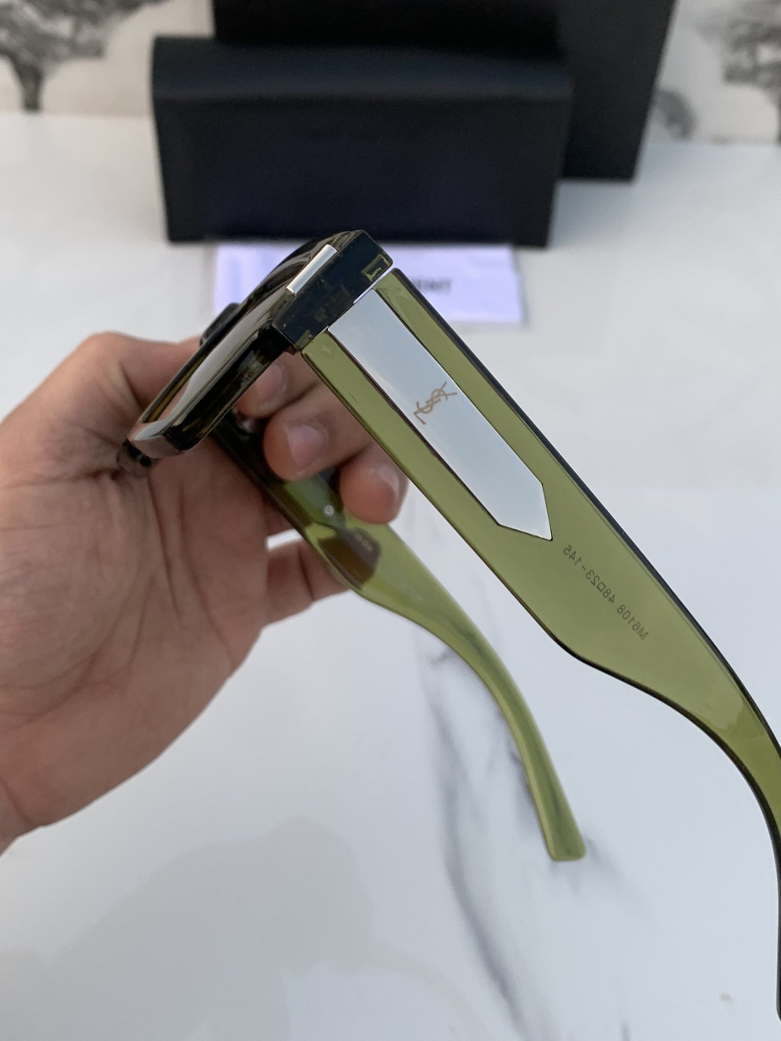 Branded Ys sant laurent green Sunglasses - Image 2