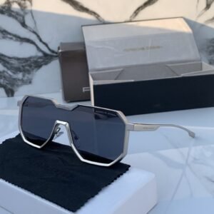 Branded Posce 98145 Silver Black Sunglasses