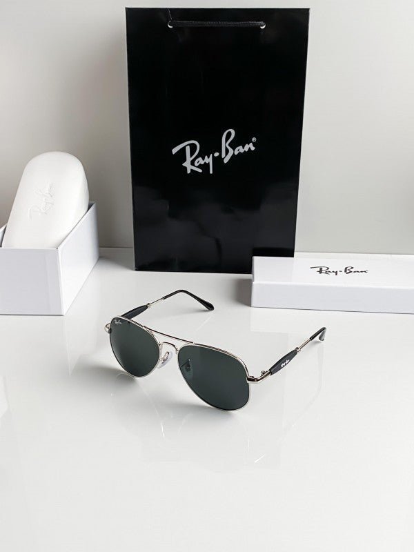 Branded Rb Black Aviator Sunglasses Bt - Image 3