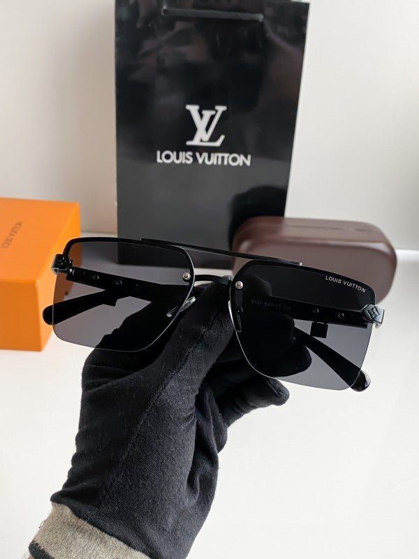Branded Lv Gold Black Sunglasses Bt - Image 3
