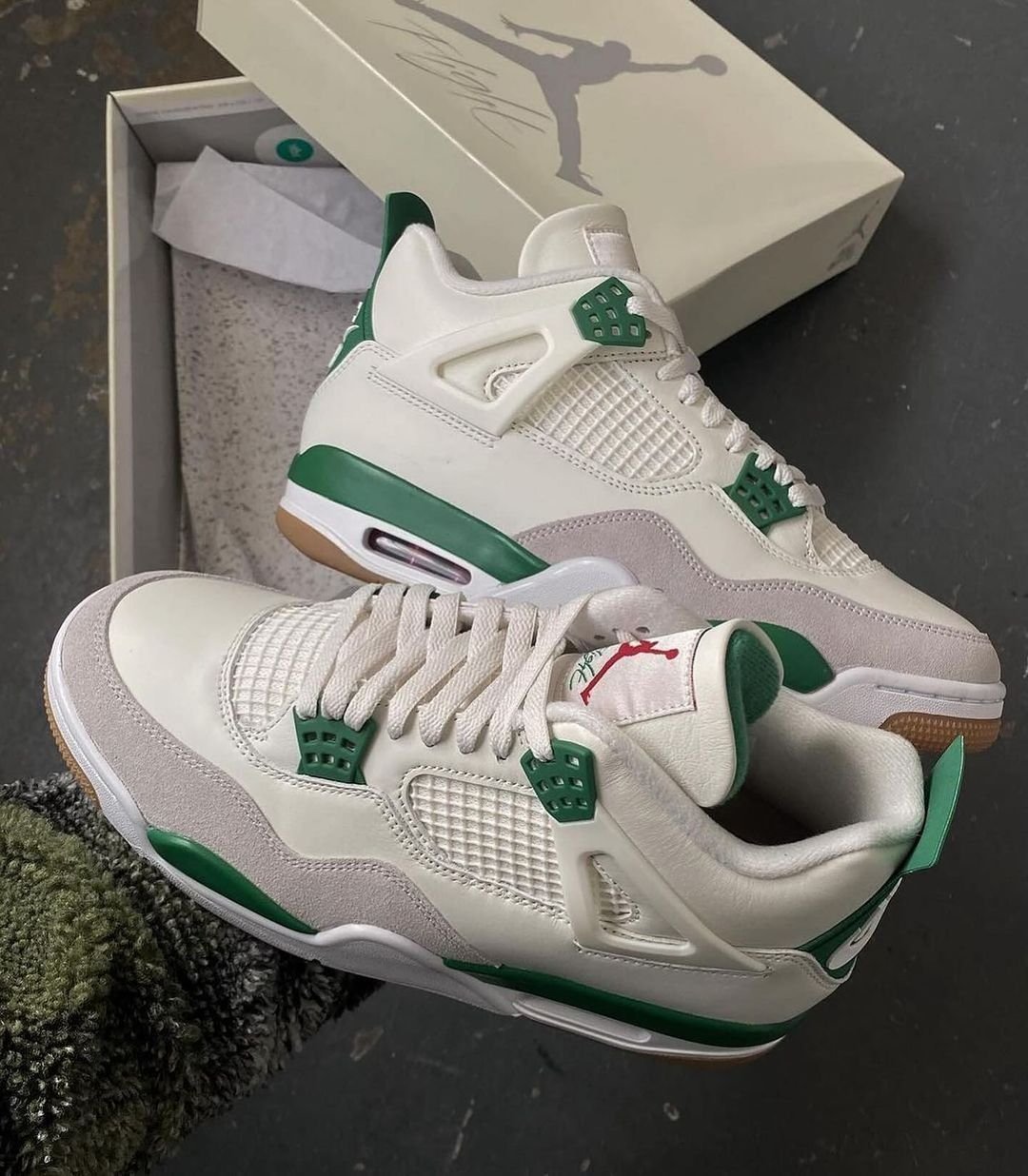 Branded SB Pine Green Shoes For Men's Semi UA Quality - Image 2
