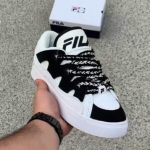 Branded FLA Running Shoes For Mens White Black