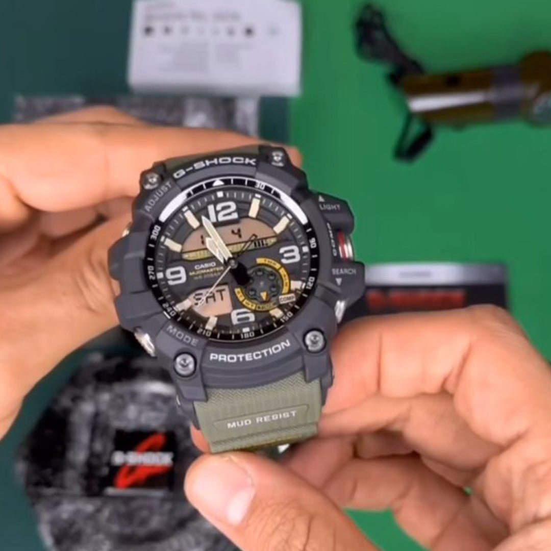 G SHOCK MUD MASTER TOP QUALITY Green Belt Watch - Image 2