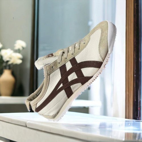 Branded Tiger Sneakers Mexico 66 Cream Coffee - Image 2
