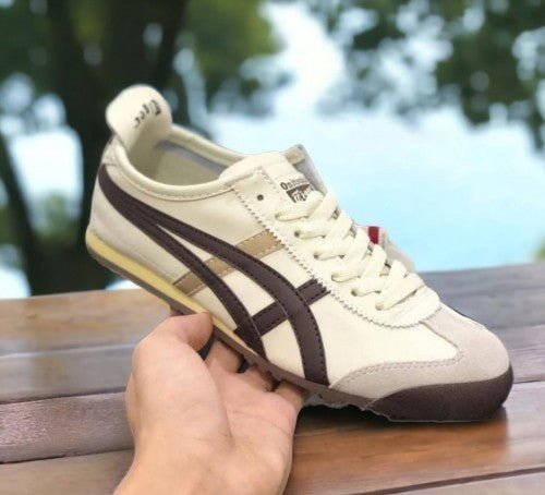 Branded Tiger Sneakers Mexico 66 Beige Brown Gold - Image 2