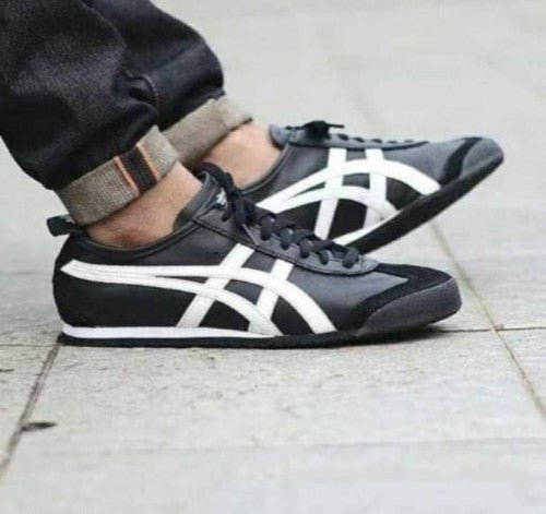 Branded Tiger Sneakers Mexico 66 Black White For Men's