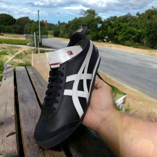 Branded Tiger Sneakers Mexico 66 Black White For Men's - Image 2