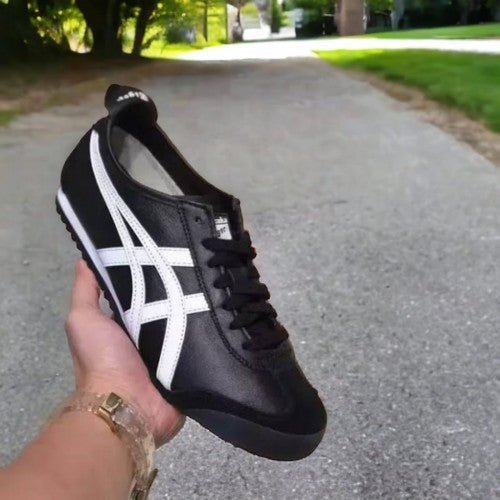 Branded Tiger Sneakers Mexico 66 Black White For Men's - Image 6