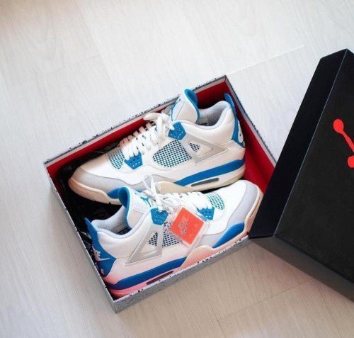 Branded AIR Retro 4 Military Blue - Image 2