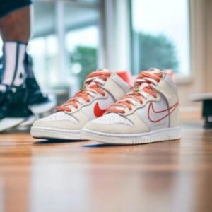 Branded SB Dunk High First Use White Orange