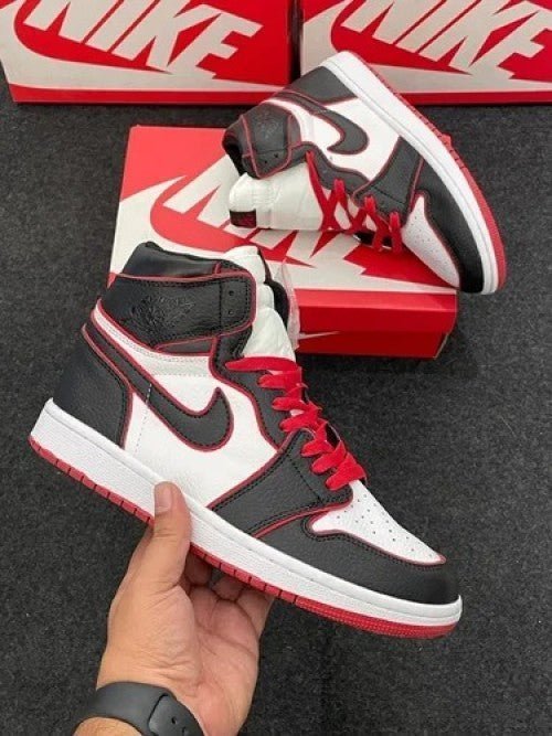 Branded Air Retro 1 High Bloodline Red Black Semi UA - Image 2