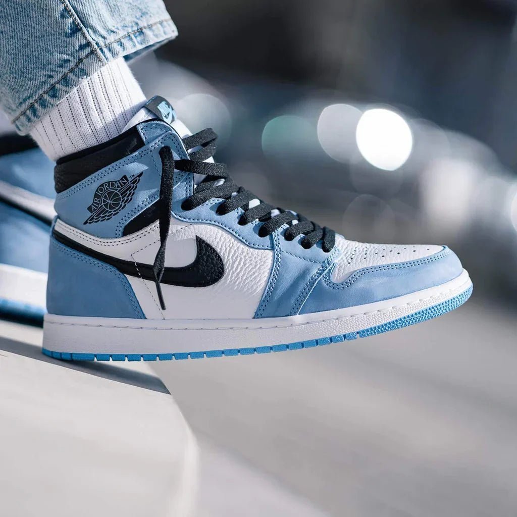 Branded Retro 1 University Blue Sneakers High Ankle - Image 2