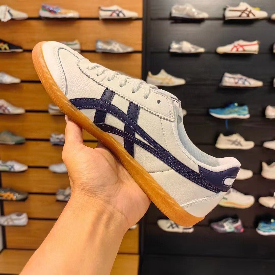 Branded Tiger Sneakers Tokuten Cream Blue Tan - Image 4