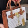 Michael Kors hamilton xs mini crossbody satchel mk key lock bag vanilla black