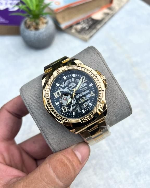 Fossil Automatic Skeleton Watch β Gold Stainless Steel Bracelet - Image 5