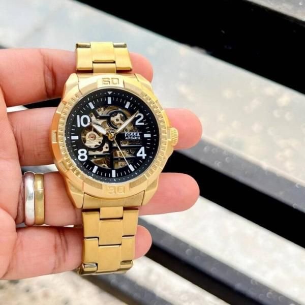 Fossil Automatic Skeleton Watch β Gold Stainless Steel Bracelet - Image 2